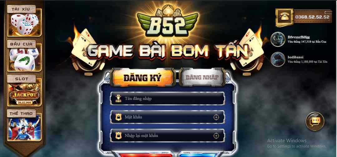 Review B52 Game Casino 