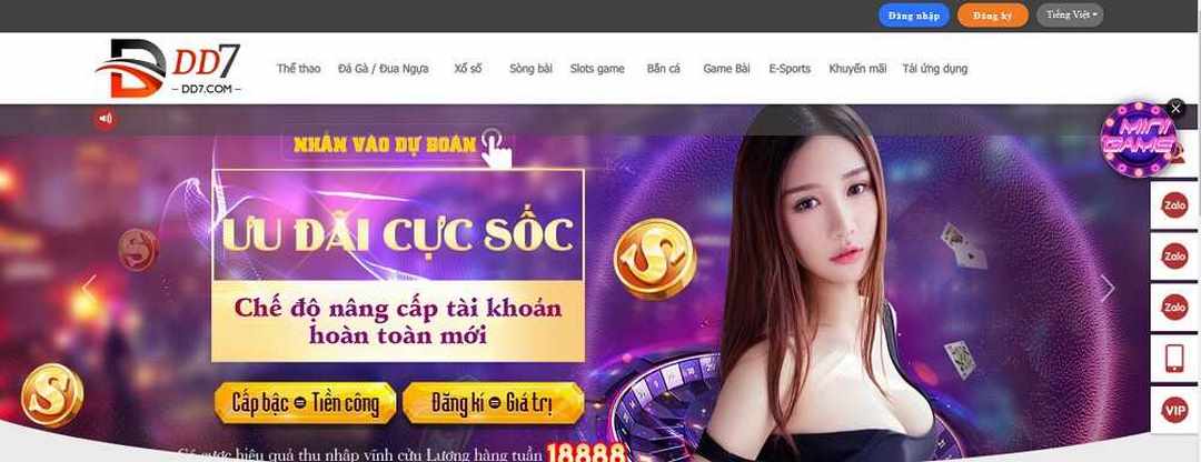 Nhà cái DD7 tự tin chinh phục thị trường cá cược online Việt Nam 