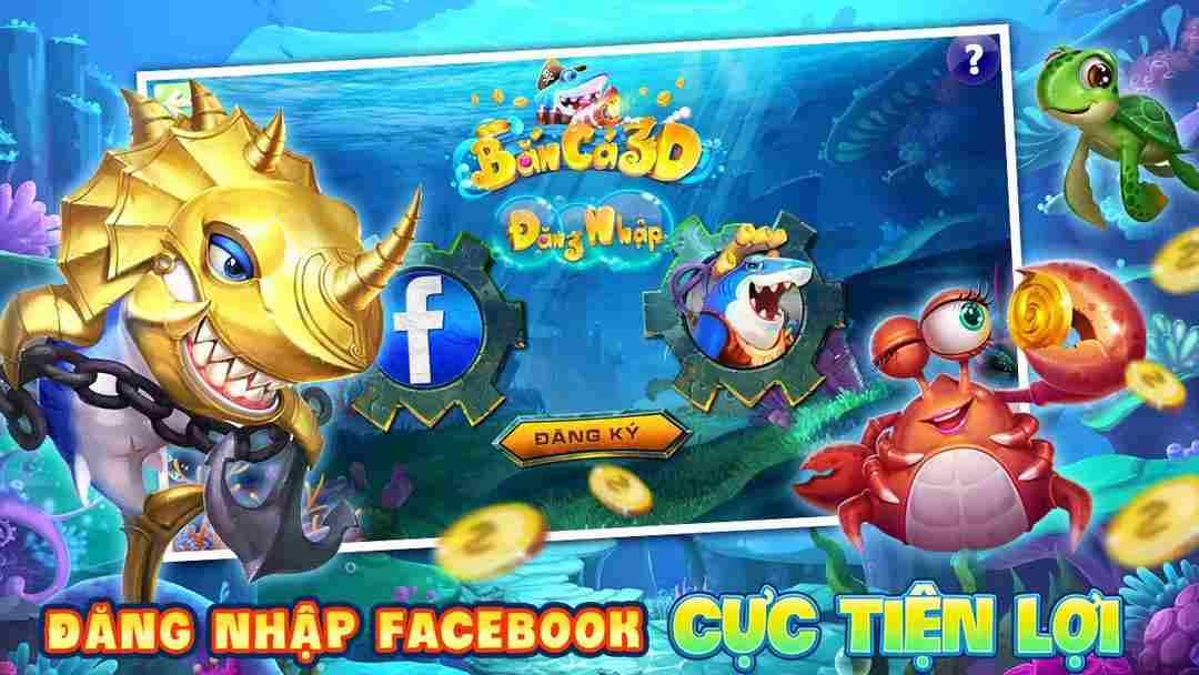 Đăng nhập trò chơi bắn cá bằng Facebook cực tiện lợi